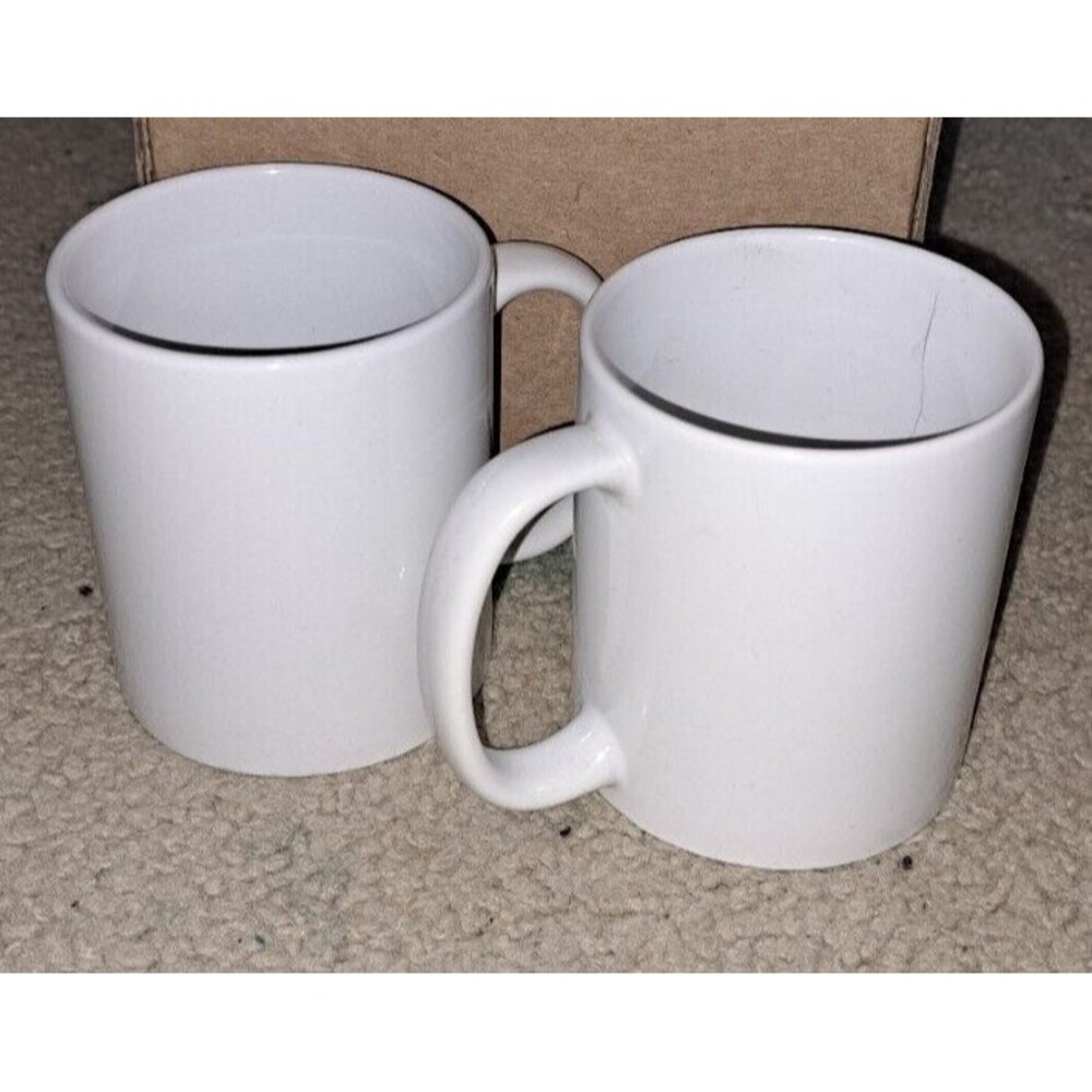 2 Sublimation White Mug,11oz, Blank Coffee Mug Ceramic blank cup